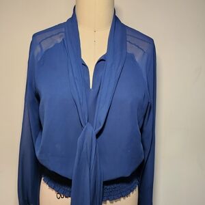 New York & Company Royal Blue Blouse